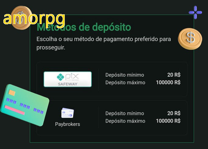O cassino amorpgbet oferece uma grande variedade de métodos de pagamento
